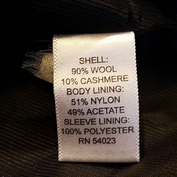 Banana Republic Black Peacoat XL - Picture 4 of 8